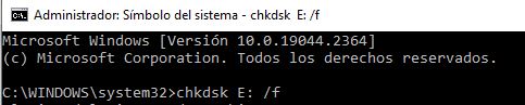 Recuperación del disco duro sin perder los datos con chkdsk